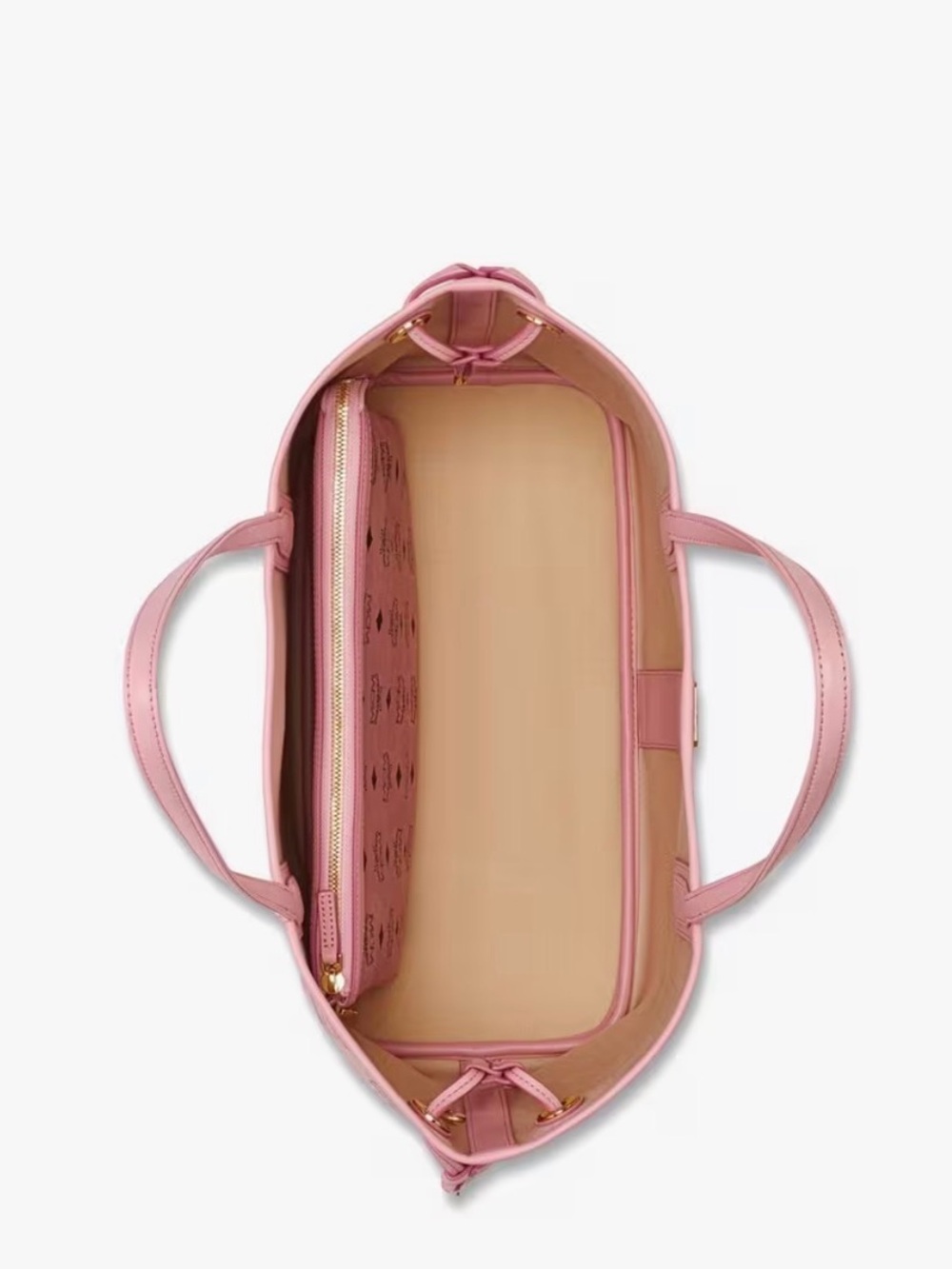 MCM Liz Shopper In Visetos pink TOTE - Picture 3 of 15